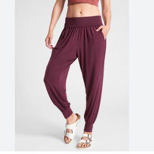Athleta Burgundy Track Pants